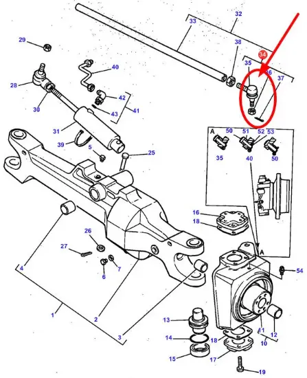 Slika Tie rod end M16/M24 3426773M3