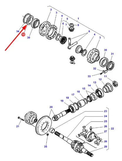 Slika Differential spacer 0,1 mm 3427281M1