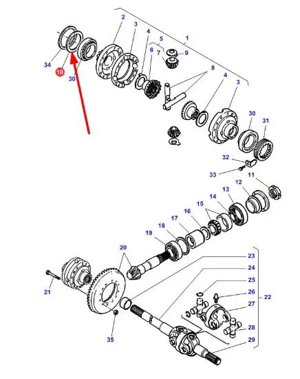 Slika Differential spacer 0,3 mm 3427283M1