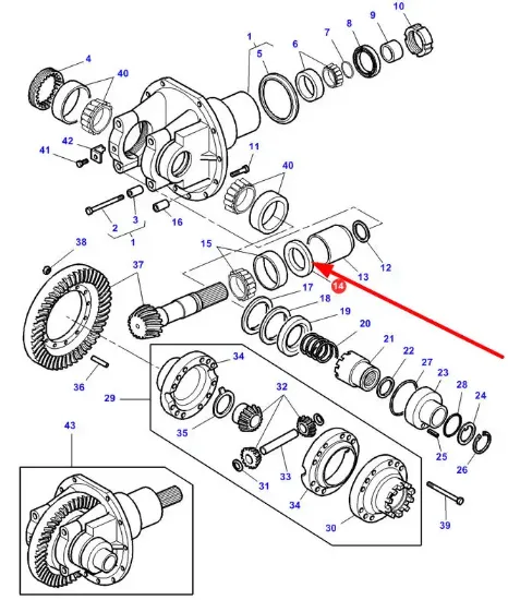 Slika Attack shaft spacer 0,50 3428926M1