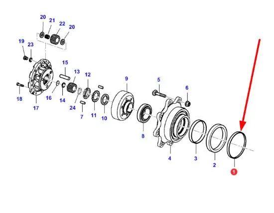 Slika Wheel hub seal 3429169M1