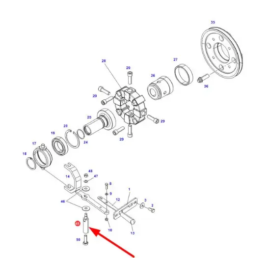 Slika Gear shift fork pin 350150200440