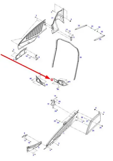 Slika Front headlight mounting plate 350900020170