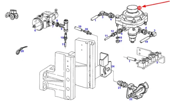 Slika Brake system pneumatic valve 35220090030