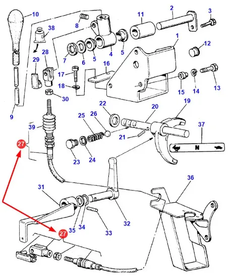 Slika Gearbox cable 3553774M95