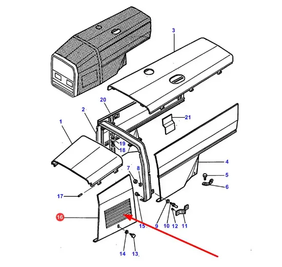 Slika Engine side cover 3581204M1