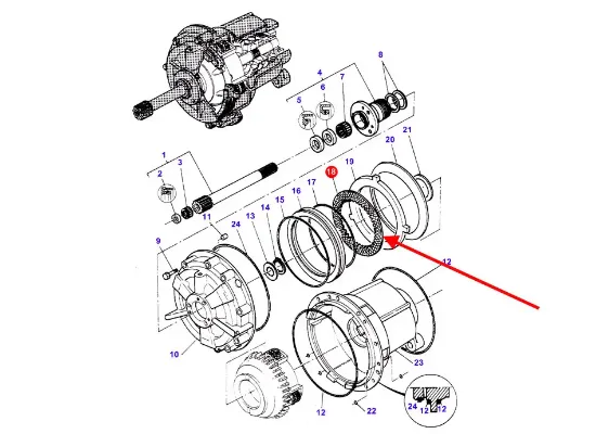 Slika Gearbox friction disc 3583412M1