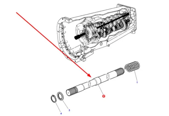 Slika Gearbox shaft 3583489M3