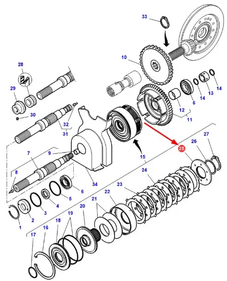 Slika Clutch toothed tray 3583586M3