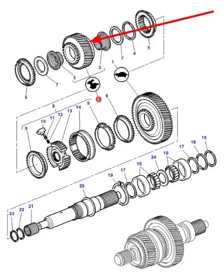 Slika Gearbox gear (hare) 3583903M2