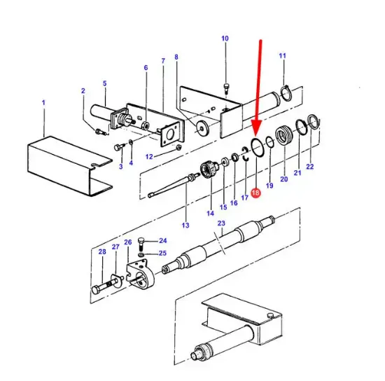 Slika Rear linkage sensor o-ring 359138X1