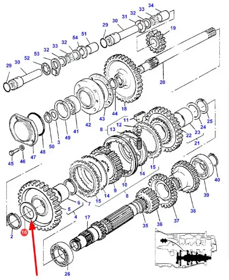 Slika Gearbox shaft washer 3613276M1