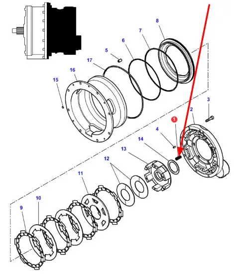 Slika Gearbox spring 3615346M1