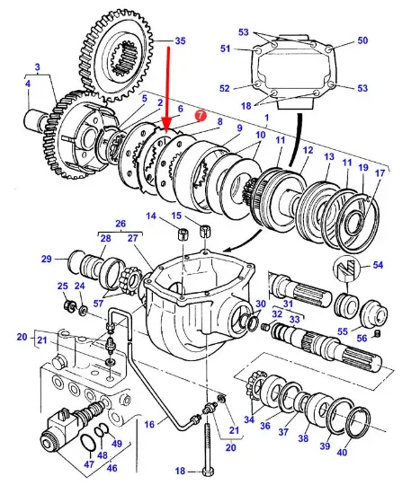 Slika Front axle drive friction disc 3616400M2