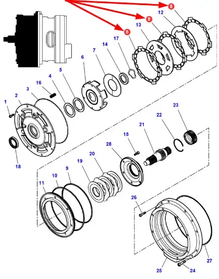 Slika Friction disc 177,8 x 235 x 2 3616741M1