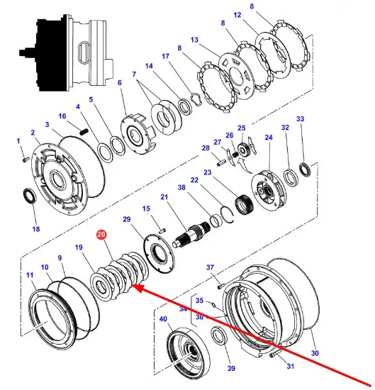 Slika Friction plate spacer 3616746M