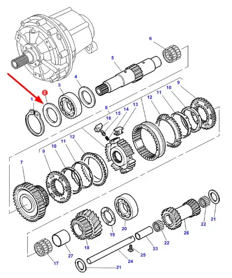 Slika Hub bearing spacer 0,1 mm 3617236M1