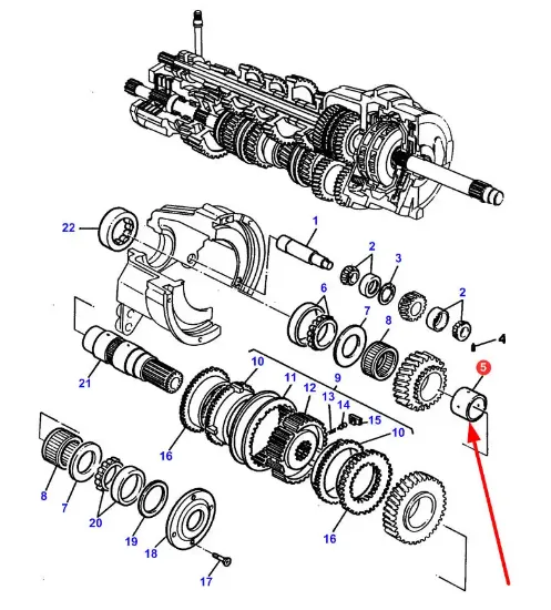 Slika Gearbox shaft sleeve 3617308M3