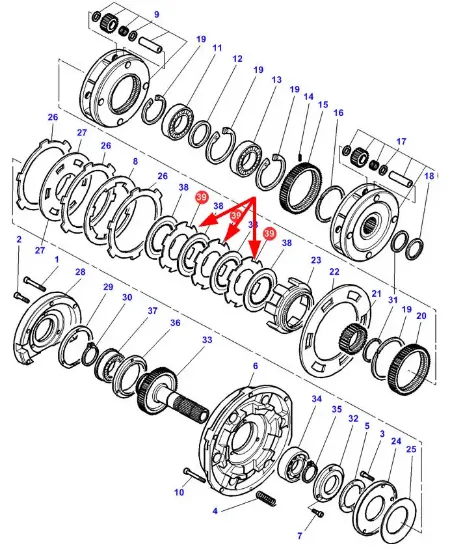 Slika Dynashift clutch transmission friction plate 3617348M1