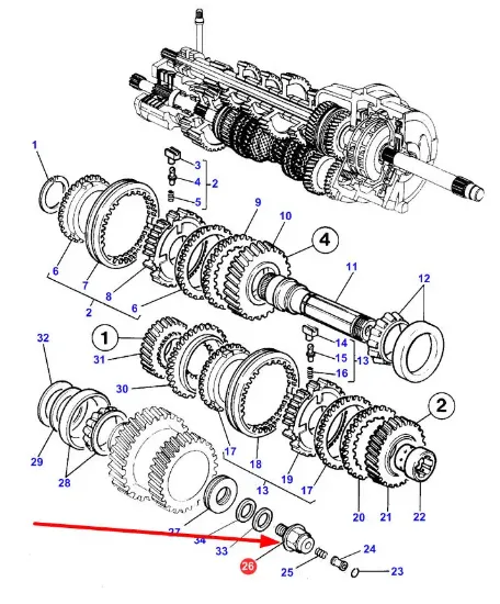 Slika Gearbox special bolt 3617762M3