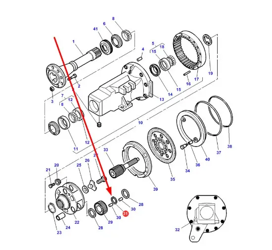 Slika Final drive spacer 3618333M1