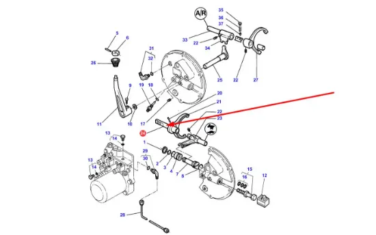 Slika Gearbox slider 3618882M2