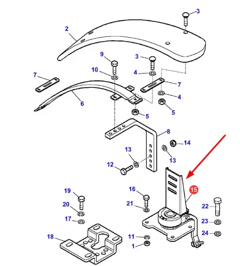 Slika Left fender support 3675889M91