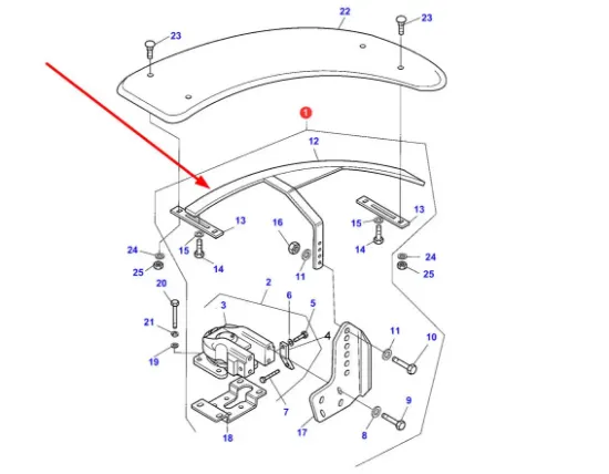 Slika Front fender bracket left 3675894M91