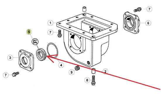 Slika Front axle drive housing oil seal 36X58X10