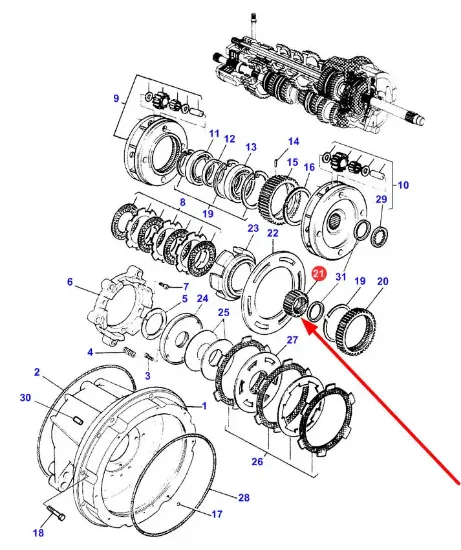 Slika Dynashift Gearbox Gear 3712354M1