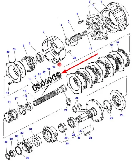 Slika Dynashift gear shaft toothed washer 3712719M1