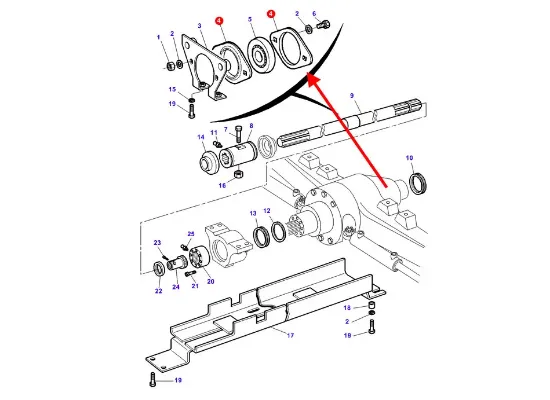 Slika Front axle bearing housing 3712872M1