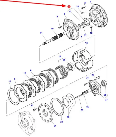 Slika Clutch hub 3713372M11