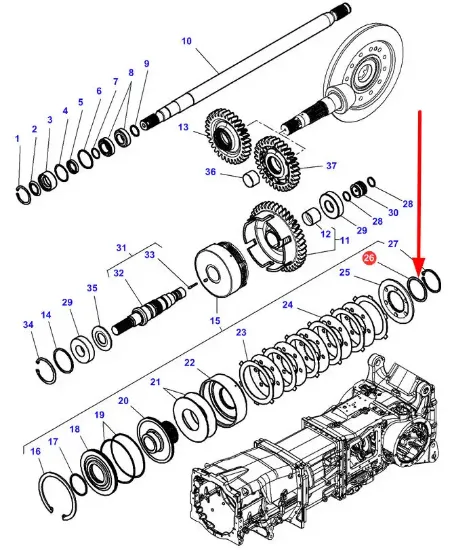 Slika Differential clutch spacer 1,70 mm 3713554M1