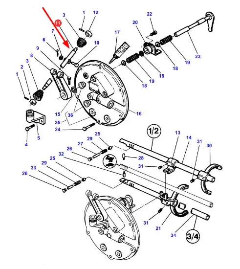 Slika Gear lever 3714146M1