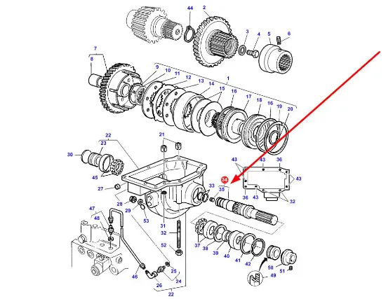 Slika Drive splitter shaft 3714387M3