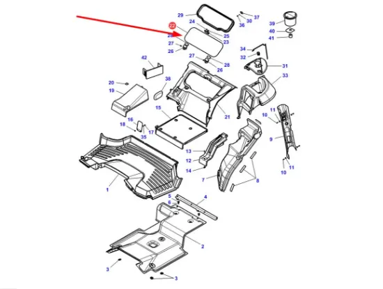 Slika Rear lower cabin window 3714482M2