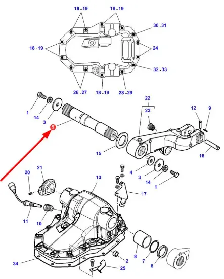 Slika Lifter cover shaft 3715661M2