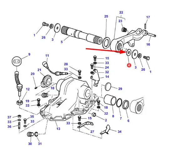 Slika Rear linkage spacer 3715665M1