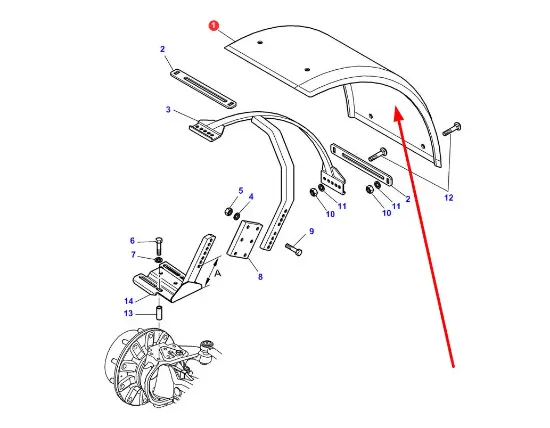 Slika Front fender 3715946M4