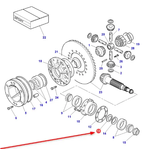 Slika Bearing spacer 3716422M1