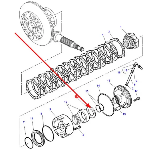 Slika Spacer washer 122.5 x 109.85 x 0,50 mm 3716479M2