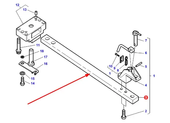 Slika Lower catch plate 3716612M2