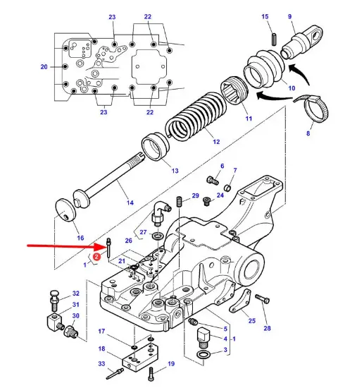 Slika Threaded locking pin 3763489M1