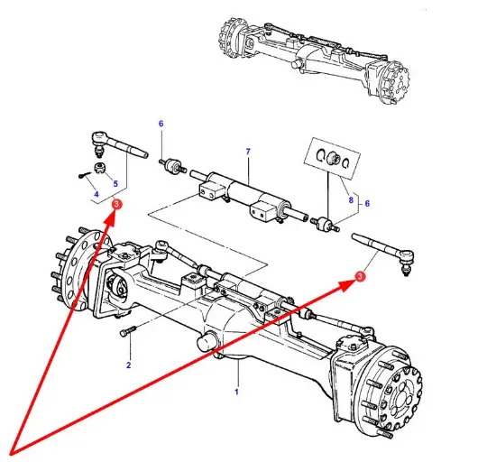 Slika Tie rod end M18/M20 x 1.5 3764028M2