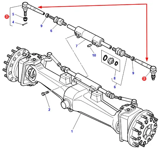 Slika Tie rod end M24/M24 x 1.5 3764286M1.02