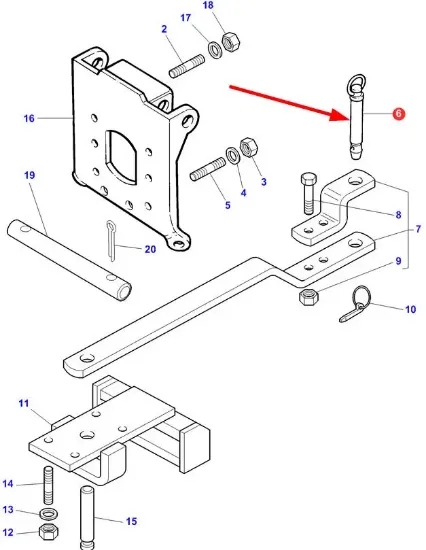 Slika Rear hitch pin 3772637M91