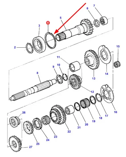 Slika Gearbox snap ring 377631X1