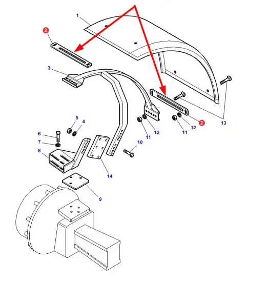 Slika Front fender support 3777586M2