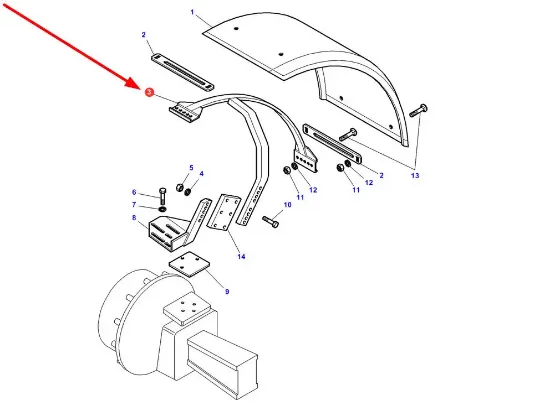 Slika Mudguard mount 3777590M1